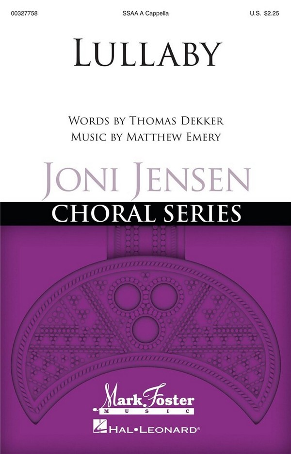 Lullaby&nbsp;&nbsp;for female choir (SSAA) a cappella&nbsp;&nbsp;choral score