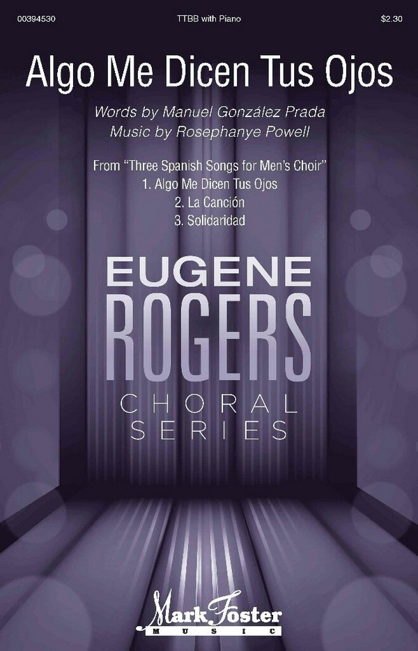 Algo Me Dicen Tus Ojos&nbsp;&nbsp;TTBB&nbsp;&nbsp;Chorpartitur