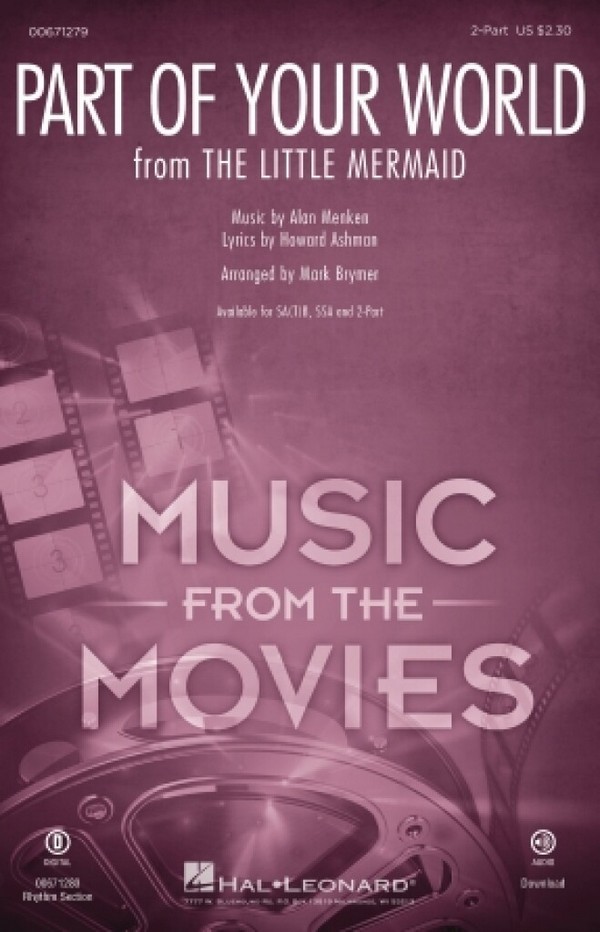 Part of Your World  for 2-part mixed choir  choral score