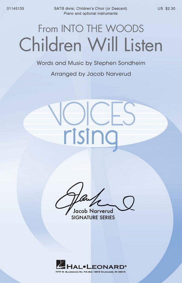 Children Will Listen&nbsp;&nbsp;SATB&nbsp;&nbsp;Chorpartitur
