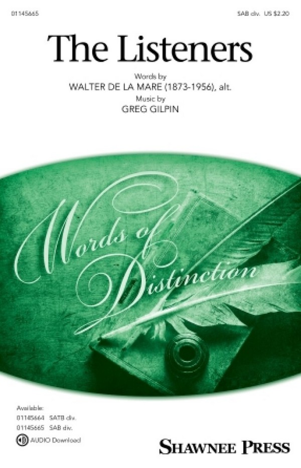 The Listeners  SAB Divisi  Chorpartitur