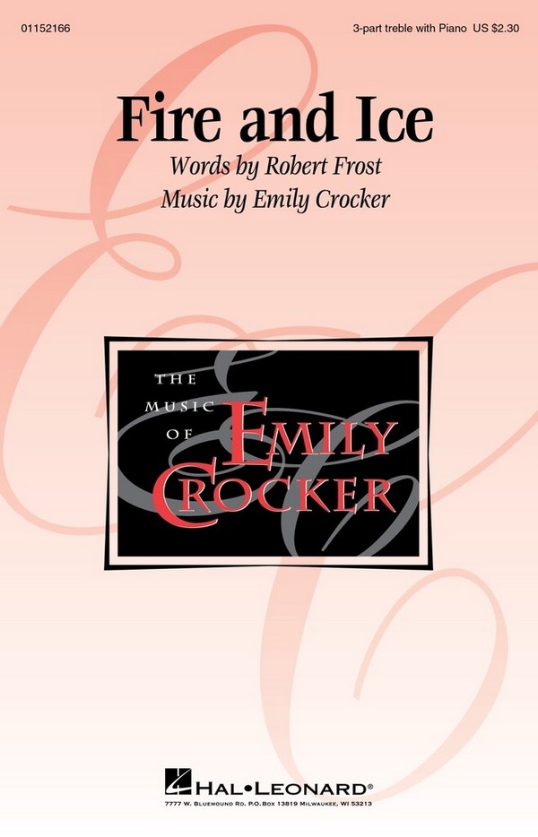 Fire and Ice&nbsp;&nbsp;SSA&nbsp;&nbsp;Chorpartitur