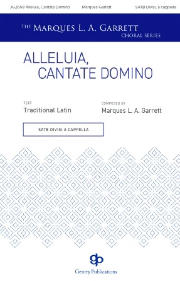 Alleluia, Cantate Domino&nbsp;&nbsp;SATB a Cappella&nbsp;&nbsp;Chorpartitur
