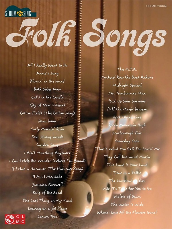 Folk Songs  Gitarre  Buch