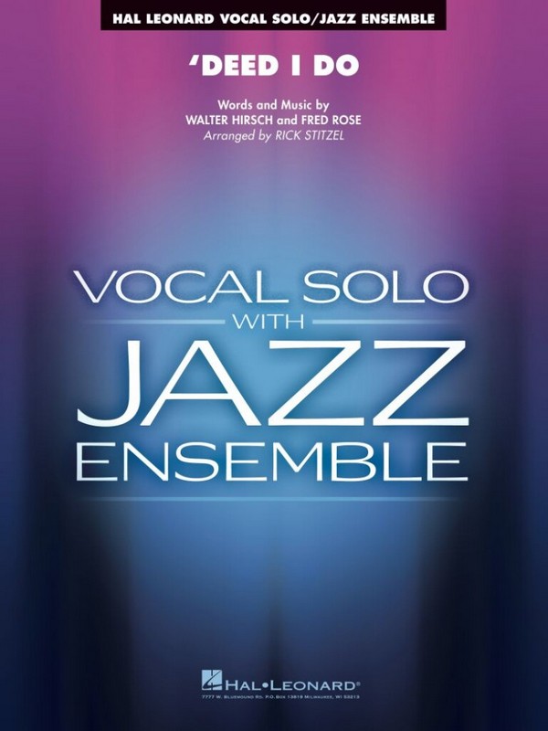 'Deed I Do  Jazz Ensemble and Vocal  Partitur + Stimmen