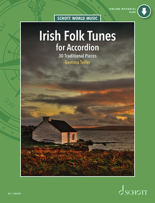 Irish Folk Tunes (+Online Audio)&nbsp;&nbsp;for accordion  &nbsp;&nbsp;