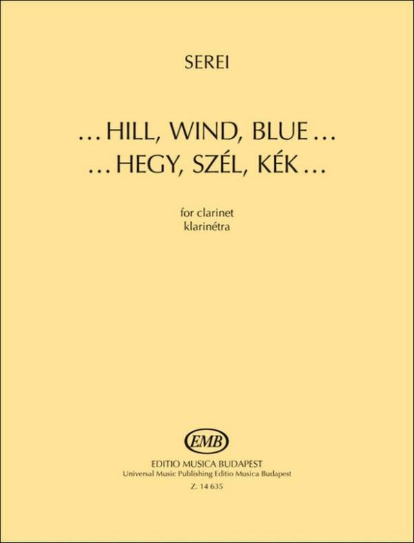 Hill, Wind, Blue  Clarinet  Book
