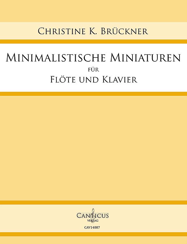Minimalistische Miniaturen  für flöte und Klavier  