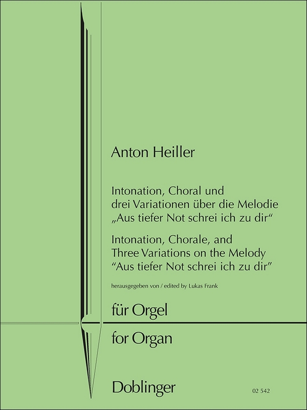 Intonation, Choral und 3 Variationen&nbsp;&nbsp;für Orgel&nbsp;&nbsp;