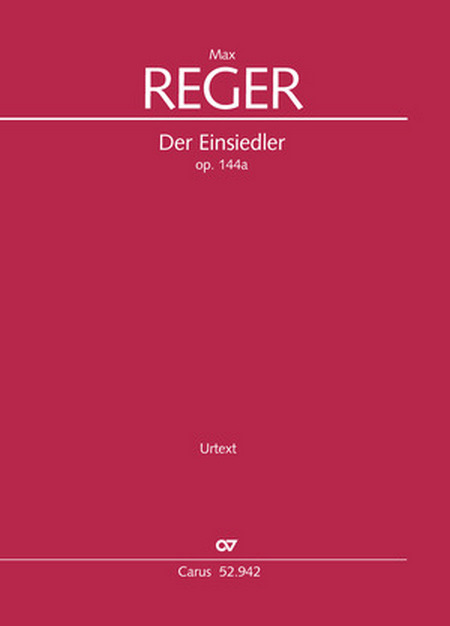 Der Einsiedler op.144a&nbsp;&nbsp;für Solo Bariton, gem Chor (SSATB) und Klavier&nbsp;&nbsp;Partitur