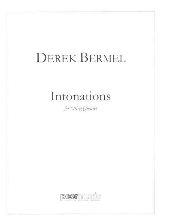 Intonations  for string quartet  score and parts