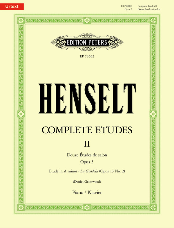 Complete Etudes vol. 2 &nbsp;&nbsp;Douze Études de salon op.5 for piano&nbsp;&nbsp;Text dt/en