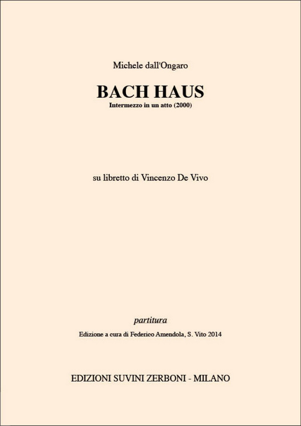 Bach Haus  Chamber Ensemble  Score