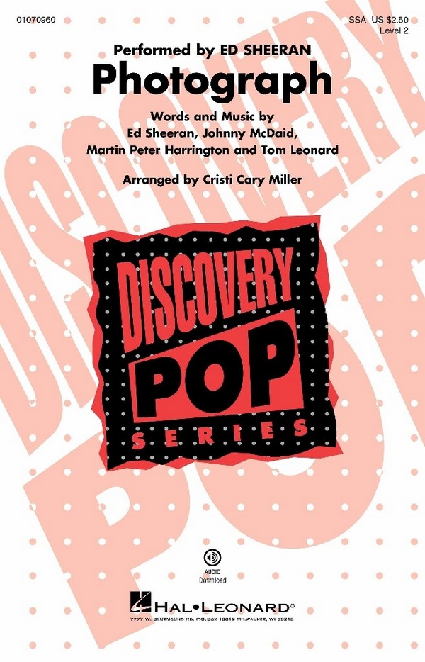 Photograph&nbsp;&nbsp;SSA&nbsp;&nbsp;Choral Score