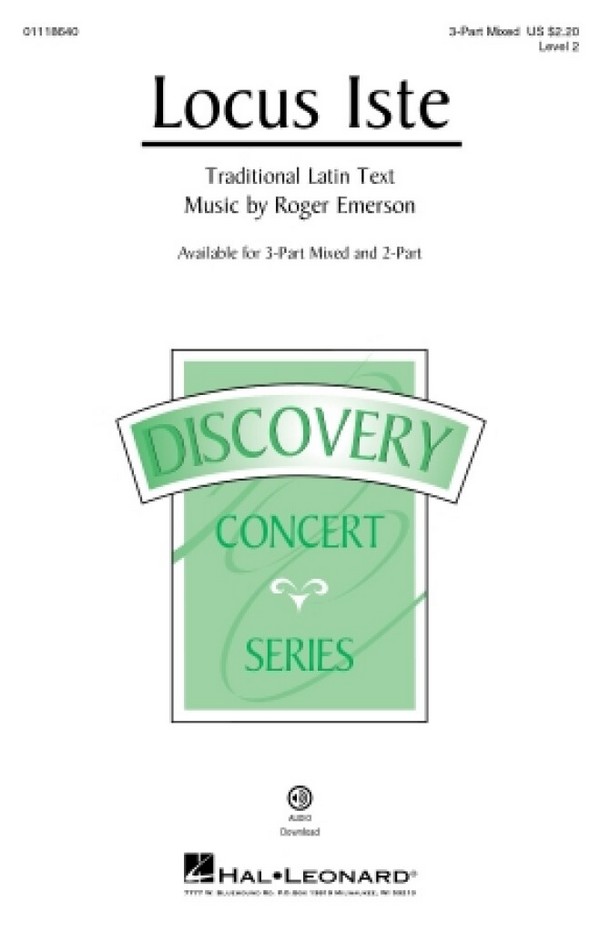 Locus Iste&nbsp;&nbsp;3-Part Mixed Choir&nbsp;&nbsp;Choral Score