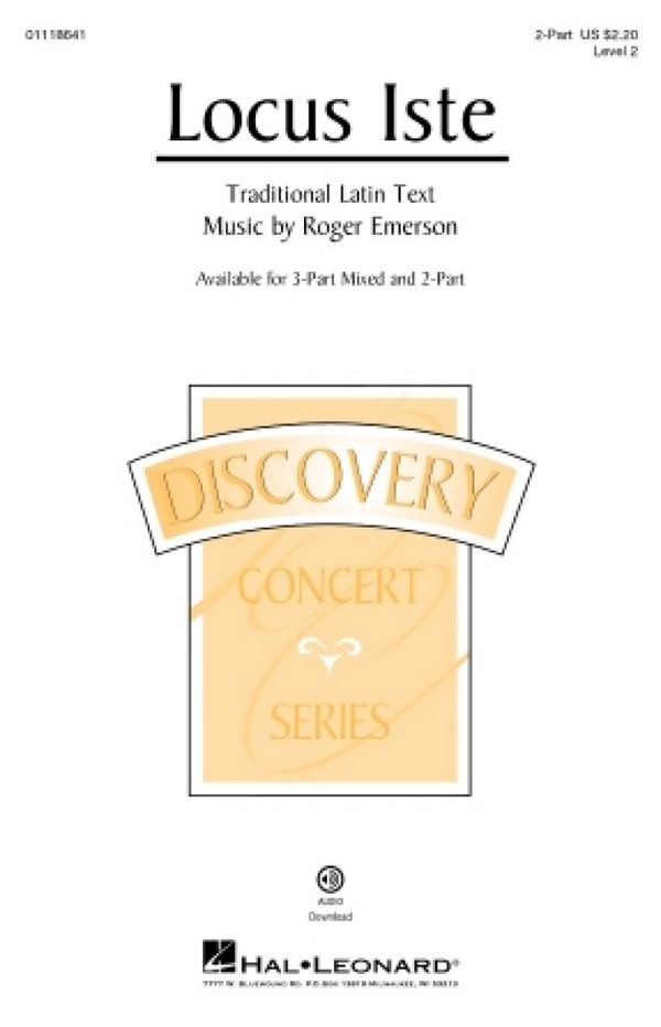 Locus Iste&nbsp;&nbsp;2-Part Choir&nbsp;&nbsp;Choral Score