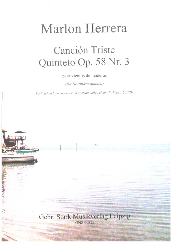 Canción triste (Quinteto op.58,3)  para vientos de maderas/Holzbläserquintett (Fl, Ob, Klar, Hrn, Fag)  partitura y partes