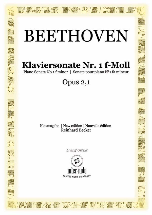 Sonate f-Moll Nr.1 op.2,1&nbsp;&nbsp;für Klavier&nbsp;&nbsp;