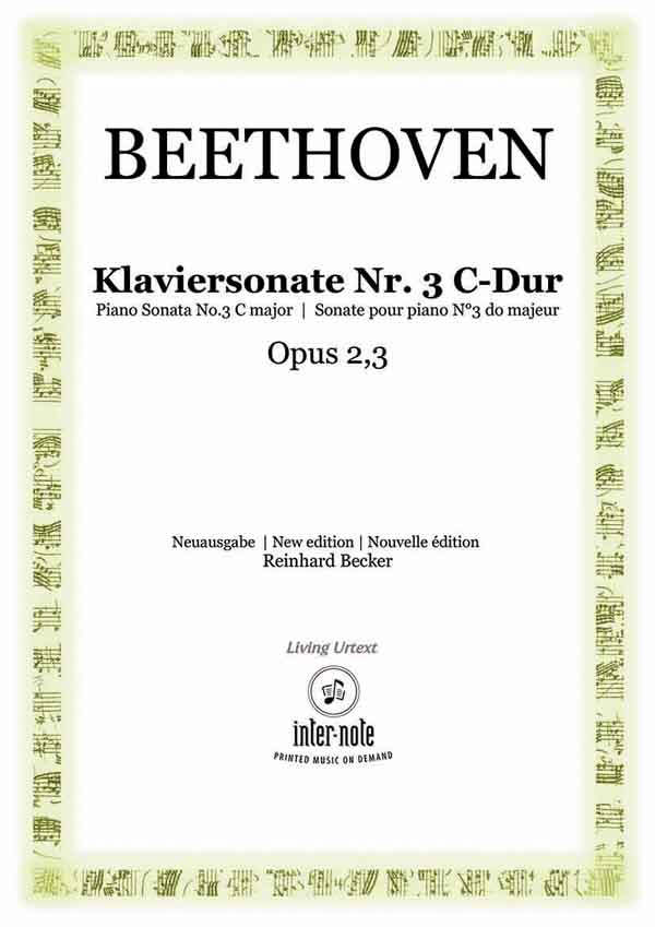 Sonate Nr. 3 C-Dur  op.2,3&nbsp;&nbsp;Klavier 2hd&nbsp;&nbsp;