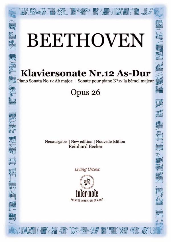 Sonate Nr. 12 As-Dur op.26&nbsp;&nbsp;Klavier 2hd&nbsp;&nbsp;