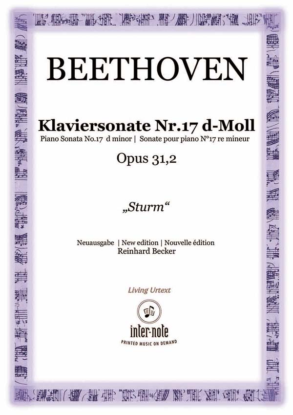 Sonate Nr. 17 A-Dur op.31,2&nbsp;&nbsp;Klavier 2hd&nbsp;&nbsp;