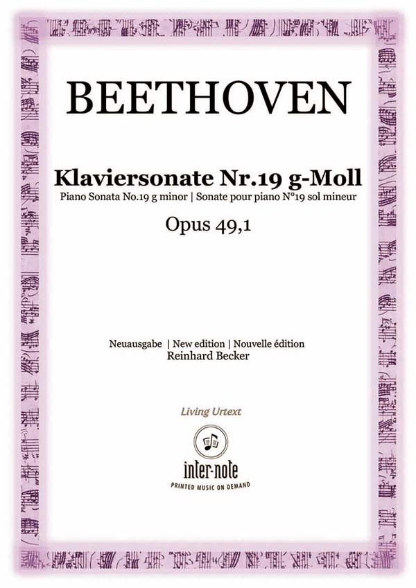Sonate Nr. 19 g-Moll op.49,1&nbsp;&nbsp;Klavier 2hd&nbsp;&nbsp;