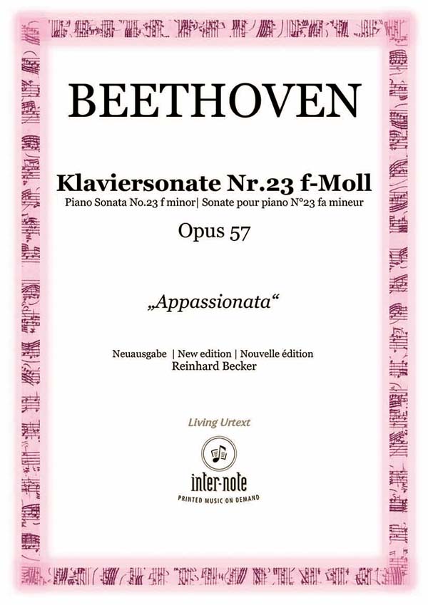 Sonate Nr. 23 f-Moll op.57&nbsp;&nbsp;Klavier 2hd&nbsp;&nbsp;