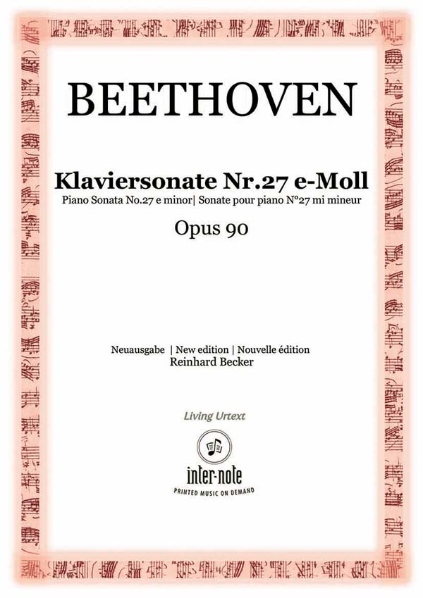 Sonate Nr. 27 e-Moll op.90&nbsp;&nbsp;Klavier 2hd&nbsp;&nbsp;
