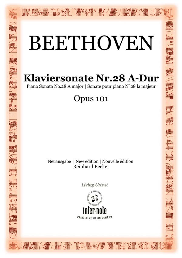 Sonate Nr. 28 A-Dur op.101&nbsp;&nbsp;Klavier 2hd&nbsp;&nbsp;