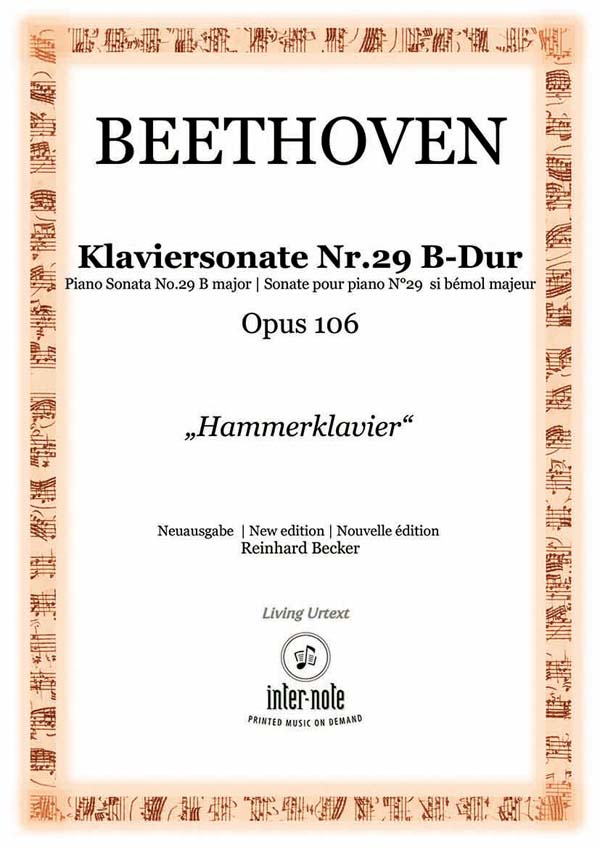 Sonate Nr. 29 B-Dur op.106&nbsp;&nbsp;Klavier 2hd&nbsp;&nbsp;
