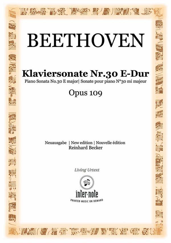 Sonate Nr. 30 E-Dur op.109&nbsp;&nbsp;Klavier 2hd&nbsp;&nbsp;