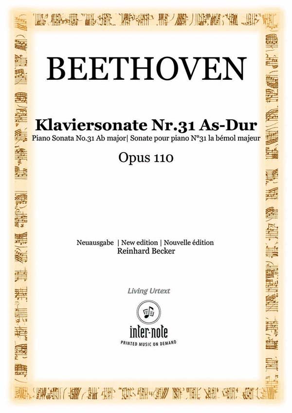 Sonate Nr. 31 As-Dur op.110&nbsp;&nbsp;Klavier 2hd&nbsp;&nbsp;
