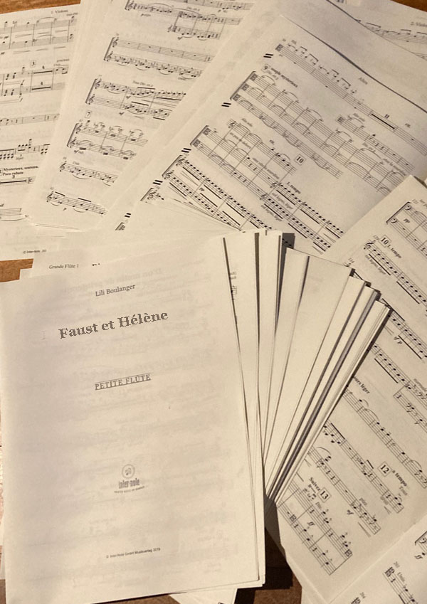 Faust et Hélène  Kantate für Chor, Orchester und Solisten  Orchestermaterial