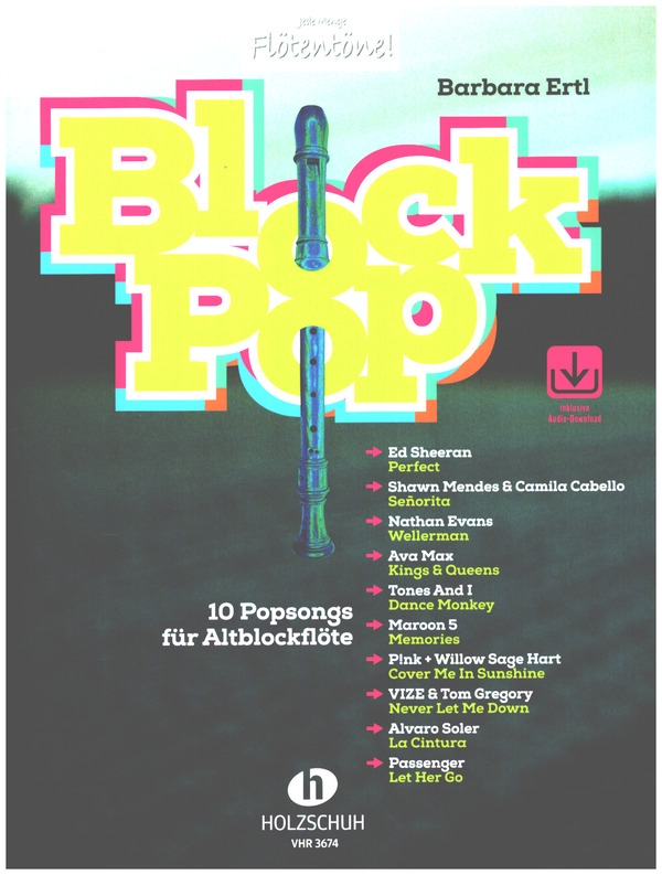 BlockPop (+Online Audio)  für Altblockflöte  Songbook
