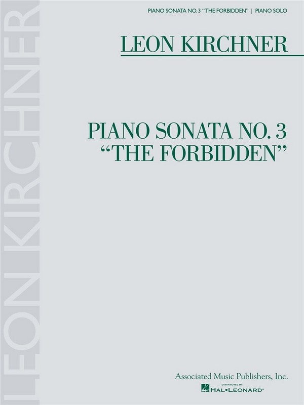 Piano Sonata No. 3 the Forbidden - Piano Solo  Piano  Book