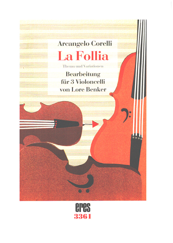 La Follia Band 1  für 3 Violoncelli  Partitur und Stimmen