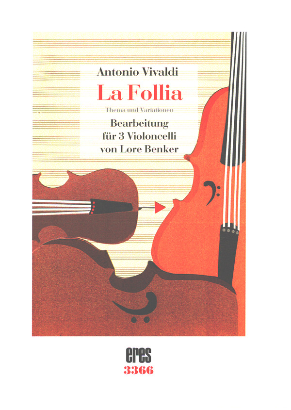 La Follia Band 2  für 3 Violoncelli  Partitur und Stimmen