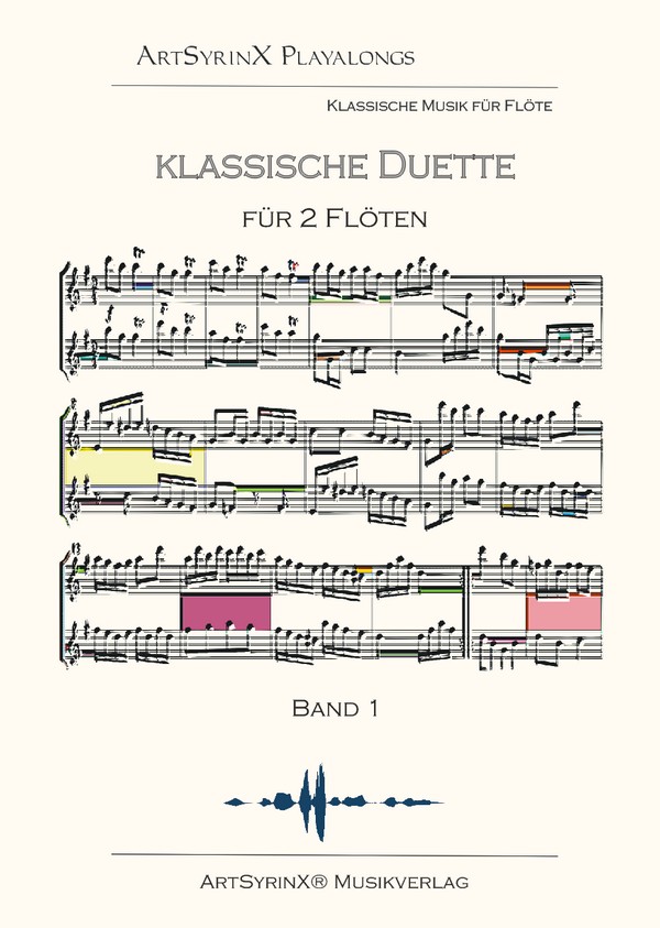 Klassische Duette Band 1 (+CD)&nbsp;&nbsp;für 2 Flöten &nbsp;&nbsp;Spielpartitur