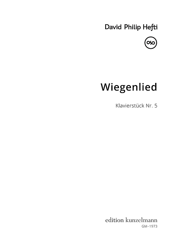 Wiegenlied - Klavierstück Nr.5  für Klavier  