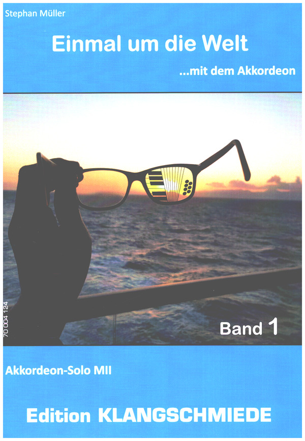 Einmal um die Welt Band 1  für Akkordeon solo M2  