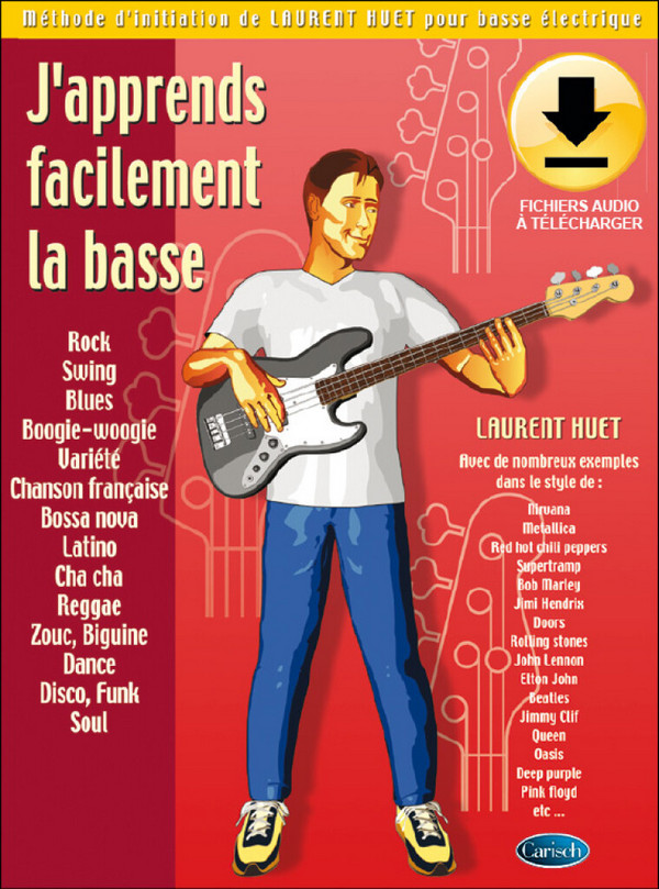 J'apprends facilement la Basse&nbsp;&nbsp;Bass Guitar&nbsp;&nbsp;Book & Audio-Online