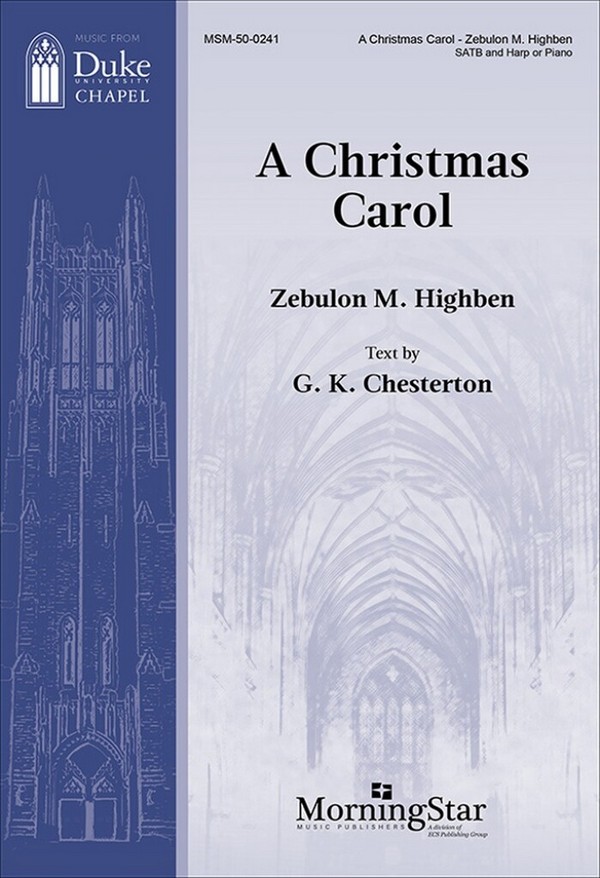 A Christmas Carol  SATB and Piano  Choral Score