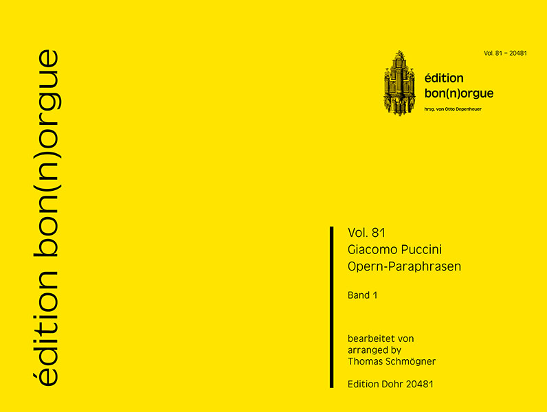 Opernparaphrasen Band 1&nbsp;&nbsp;für Orgel&nbsp;&nbsp; 