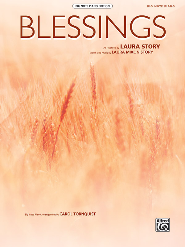 Blessings (Big note piano)&nbsp;&nbsp;Piano/Vocal/Guitar Singles&nbsp;&nbsp;