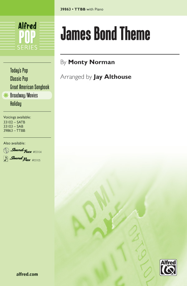 James Bond Theme TTBB&nbsp;&nbsp;Lower voices&nbsp;&nbsp;