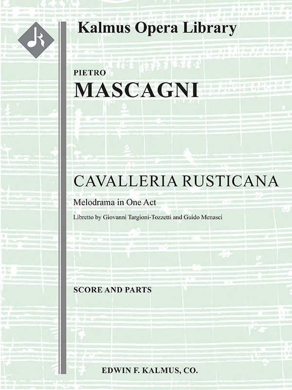 Cavalleria Rusticana (engr, original ed)&nbsp;&nbsp;Mixed ensemble&nbsp;&nbsp;