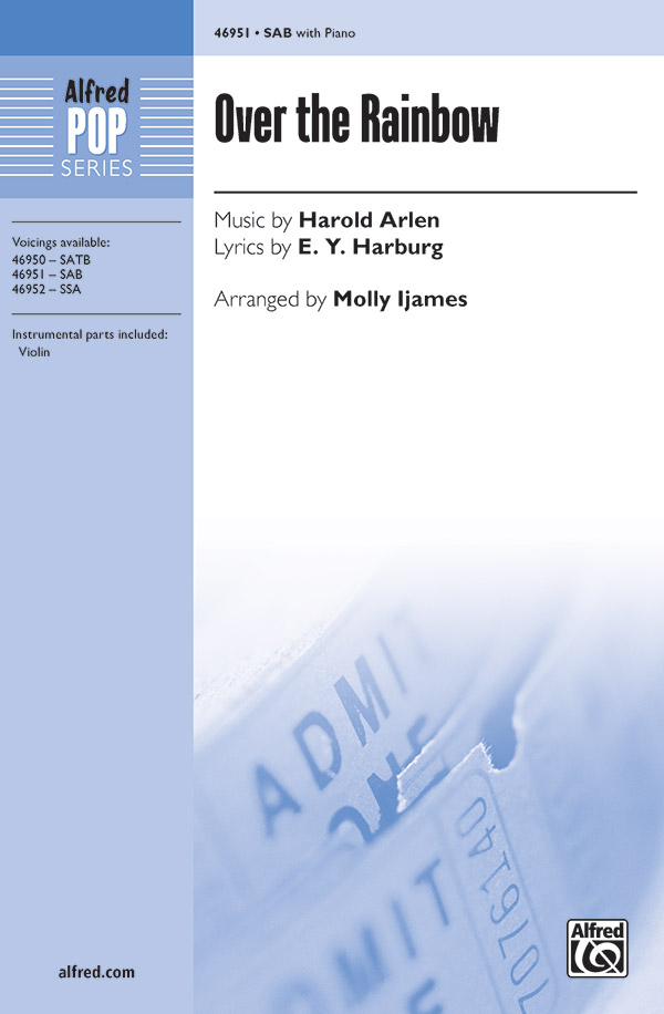 Over The Rainbow SAB  Mixed voices  