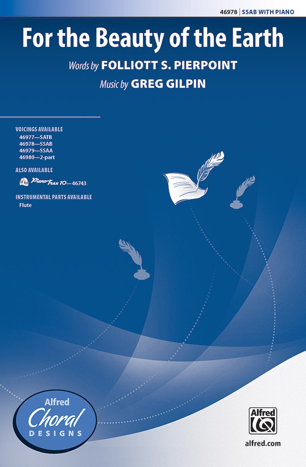 For The Beauty Of The Earth SSAB  Mixed voices  