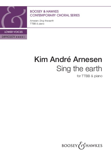 Sing the earth  for male choir (TTBB) and piano  choral score