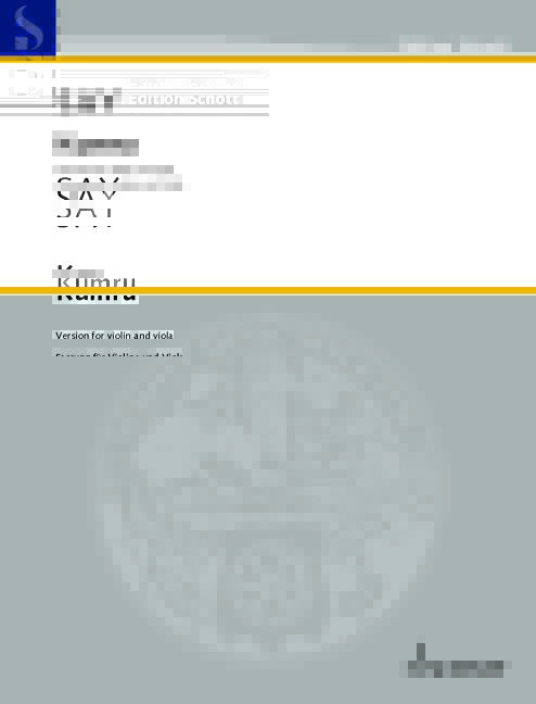 Kumru op. 12,2 (1995-2001)&nbsp;&nbsp;für Violine und Viola&nbsp;&nbsp;2 Spielpartituren